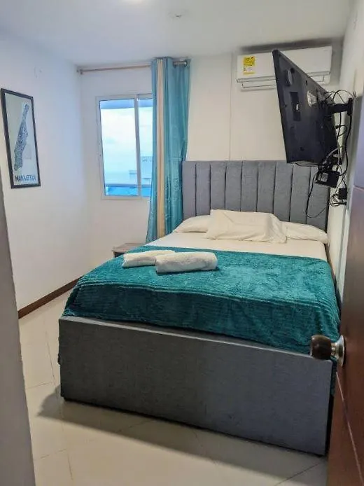 Hermoso Apartamento Con Vista Al Mar / Ac / Hot Watter / Gym / Jacuzzy, Pool / 1608 Cartagena
